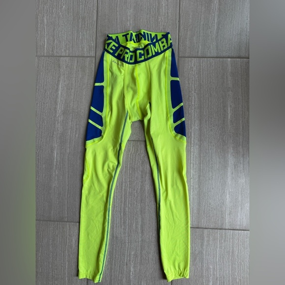 Nike Other - Nike Kids Neon Green and Blue Leggings